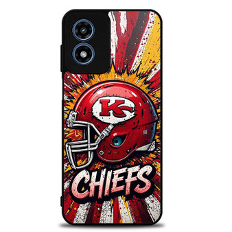 Kansas City Chiefs Drip Helmet Motorola Moto G Play 2024 Case