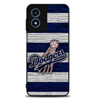 Los Angeles Dodgers Wooden Style Motorola Moto G Play 2024 Case