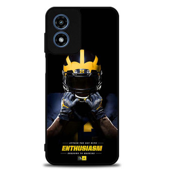 Michigan Wolverines Enthusiasm Motorola Moto G Play 2024 Case