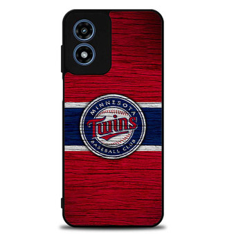 Minnesota Twins Wooden textur Motorola Moto G Play 2024 Case