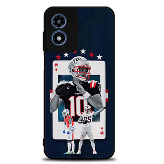 New England Patriots Mac Jones Motorola Moto G Play 2024 Case