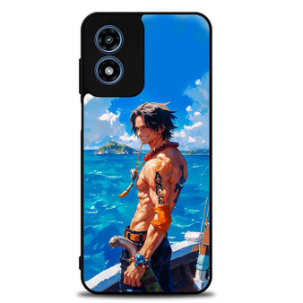 One Piece Series Ace Cool Motorola Moto G Play 2024 Case
