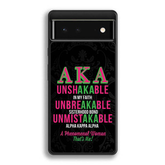 Alpha Kappa Alpha Unshakable Google Pixel 6/ Google Pixel 6a/ Google Pixel 6 Pro Case