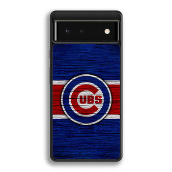Chicago Cubs Wooden Style Google Pixel 6/ Google Pixel 6a/ Google Pixel 6 Pro Case