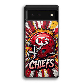 Kansas City Chiefs Drip Helmet Google Pixel 6/ Google Pixel 6a/ Google Pixel 6 Pro Case