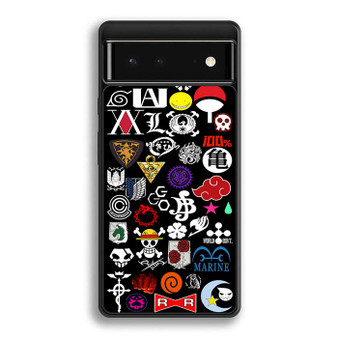 Manga symbols anime Google Pixel 6/ Google Pixel 6a/ Google Pixel 6 Pro Case