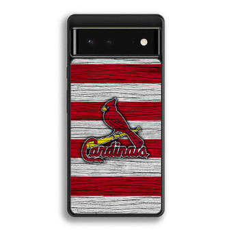 St Louis Cardinals Wooden Style Google Pixel 6/ Google Pixel 6a/ Google Pixel 6 Pro Case