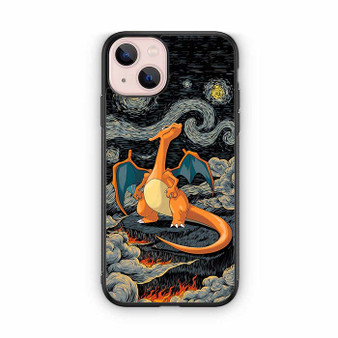 Charizard Inferno Beneath the Starry Night Pokemon iPhone 13 Series Case