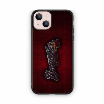 Atlanta Braves Red Metal Style iPhone 13 Series Case