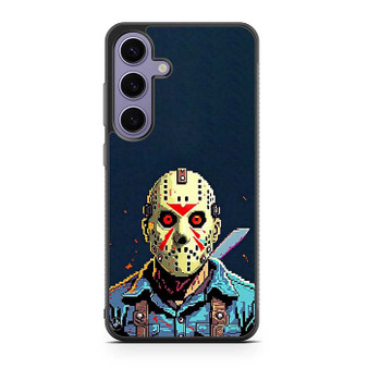 Friday the 13th Jason Voorhees Pixel Art Samsung Galaxy S24 Series Case