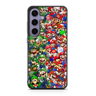 Mario Luigi Collages Samsung Galaxy S24 Series Case