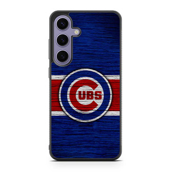 Chicago Cubs Wooden Style Samsung Galaxy S24 Series Case