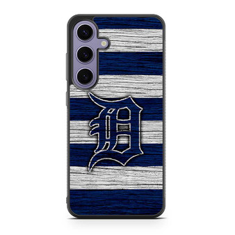 Detroit Tigers Wooden Style Samsung Galaxy S24 Series Case