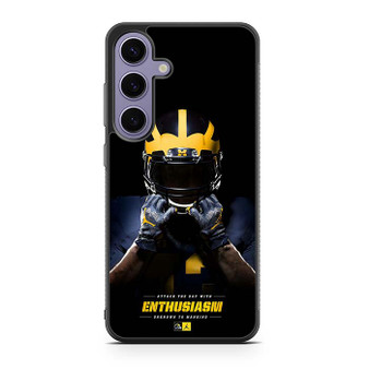 Michigan Wolverines Enthusiasm Samsung Galaxy S24 Series Case
