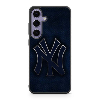 New York Yankees Blue metal Samsung Galaxy S24 Series Case