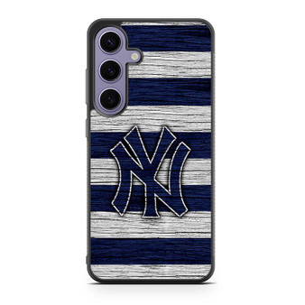 New York Yankees Wooden Style Samsung Galaxy S24 Series Case