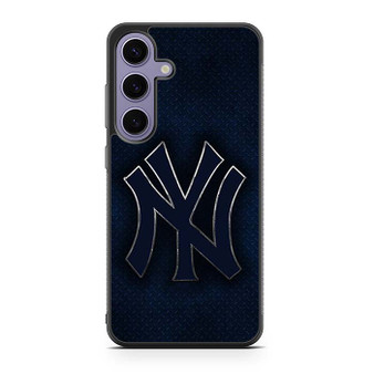New York Yankees Blue metal Samsung Galaxy S25 Series Case