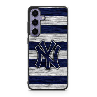 New York Yankees Wooden Style Samsung Galaxy S25 Series Case