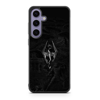 Skyrim V Metal Logo Samsung Galaxy S25 Series Case