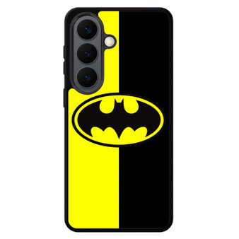 Batman Old Logo With Black & Yellow Background Samsung Galaxy S26 Case