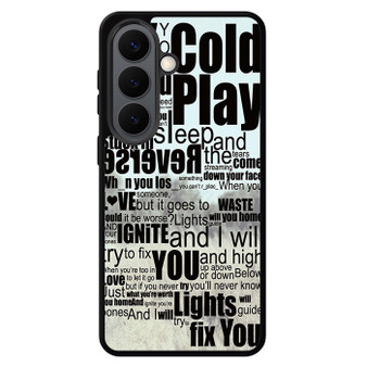 Coldplay Lyrics Fix You Samsung Galaxy S26 Case