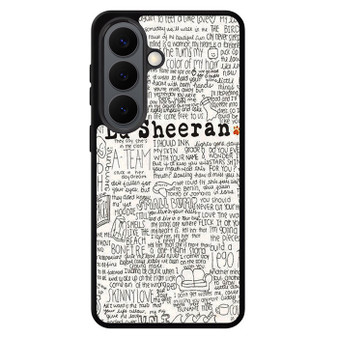 Ed Sheeran All Lyrics Samsung Galaxy S26 Case