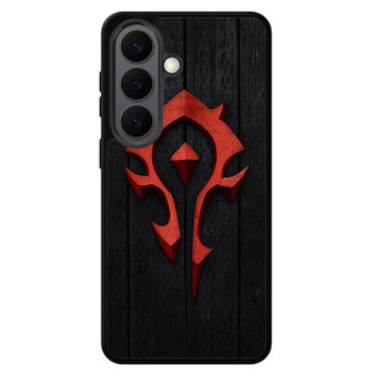 Warcraft With Wooden Pattern Background Samsung Galaxy S26 Case