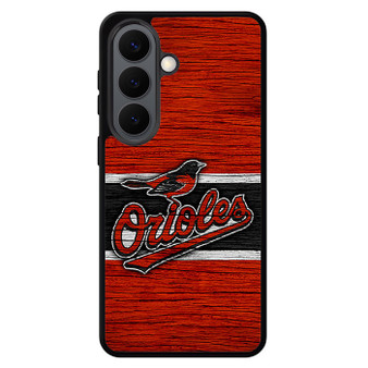 Baltimore Orioles Wooden Style Samsung Galaxy S26 Case