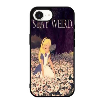 alice in wonderland stay weird iPhone 17e Case