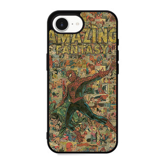 Amazing Spiderman Comic Pattern iPhone 17e Case