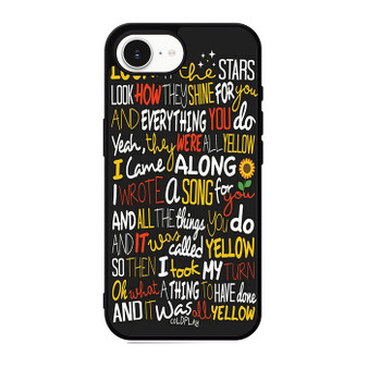 Coldplay Lyrics 2 iPhone 17e Case
