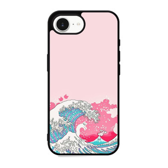 Ocean Wave in Pink Art iPhone 17e Case