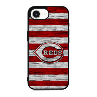 Cincinnati Reds Wooden Style iPhone 17e Case