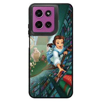 Belle as Beauty and the Beast in Library Motorola Moto G 2026 Case