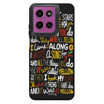 Coldplay Lyrics 2 Motorola Moto G 2026 Case