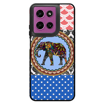 elephant aztec floral art Motorola Moto G 2026 Case