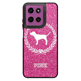 Glitter Pink Dog Logo Motorola Moto G 2026 Case