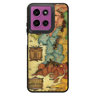 The Lord of The Rings map Motorola Moto G 2026 Case