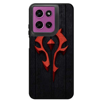 Warcraft With Wooden Pattern Background Motorola Moto G 2026 Case