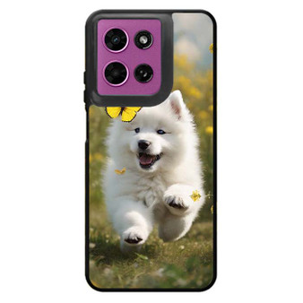 Cute puppy catching butterfly Motorola Moto G 2026 Case