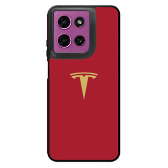 Tesla gold red Motorola Moto G 2026 Case
