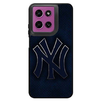 New York Yankees Blue metal Motorola Moto G 2026 Case