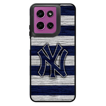New York Yankees Wooden Style Motorola Moto G 2026 Case
