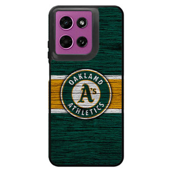 Oakland Athletics Wooden Style Motorola Moto G 2026 Case