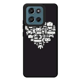 Gaming Stick in Hearth Pattern Motorola Moto G Play 2026 Case