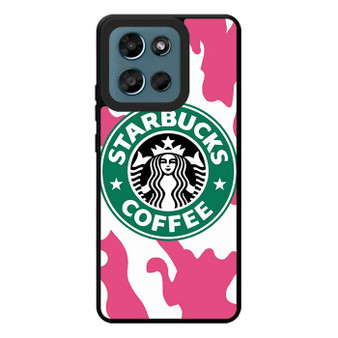 Starbucks Pink Camo Motorola Moto G Play 2026 Case