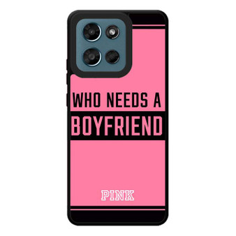 Who Needs A Boyfriend Pink Motorola Moto G Play 2026 Case