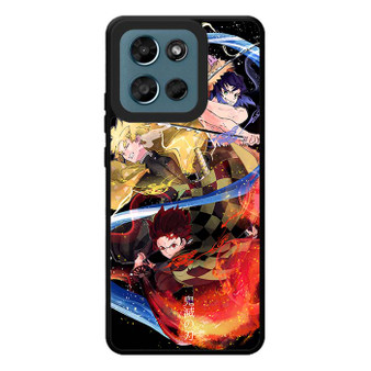 Demon Slayer Tanjiro Zenitsu and Inosuke Motorola Moto G Play 2026 Case
