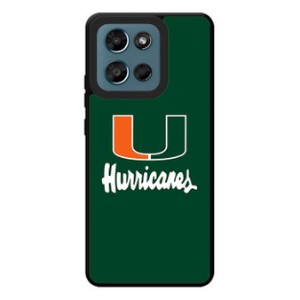 Miami Hurricanes Logo Motorola Moto G Play 2026 Case