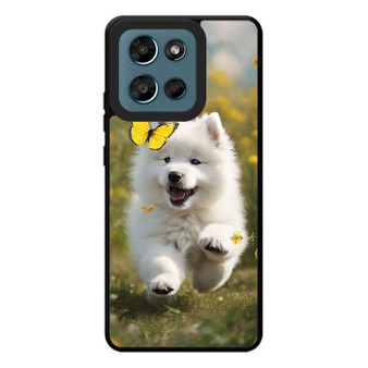 Cute puppy catching butterfly Motorola Moto G Play 2026 Case